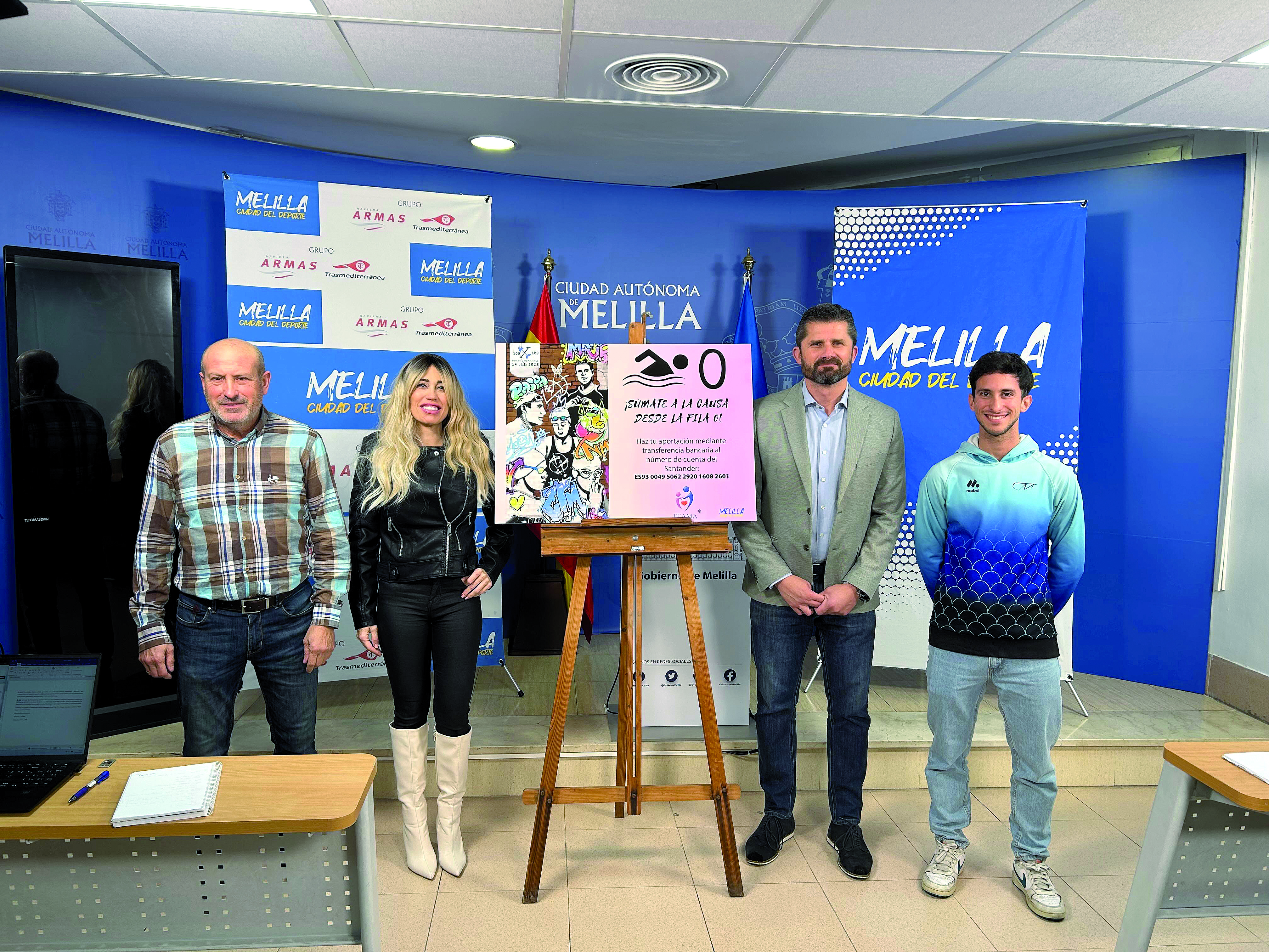 El evento solidario de natación "100x100" se celebra esta tarde