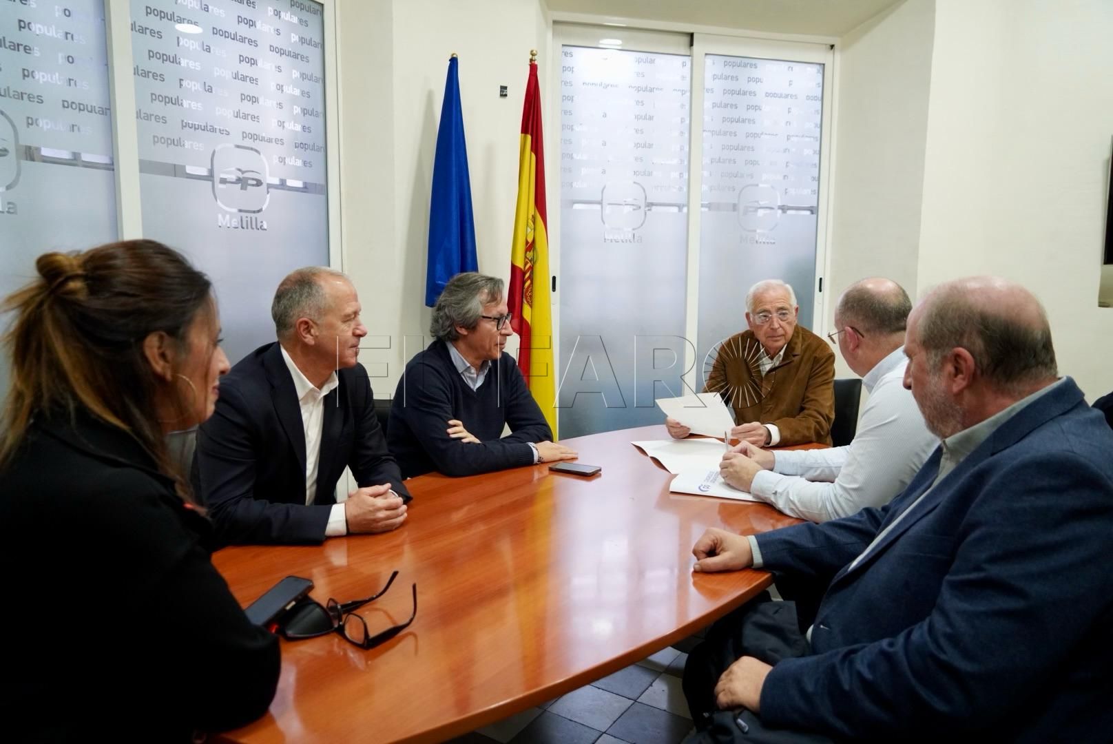 Reunión en el PP con Miguel Tellado