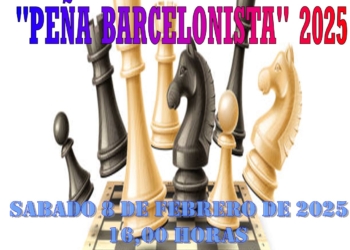 Cartel Pena Barcelonista 2025 Torneo Peña Barcelonista 2025
