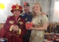 Juanjo Florensa junto a Olga Kovshyk y Ramon Carrasco Exitosa celebración del Año Nuevo chino de la Serpiente