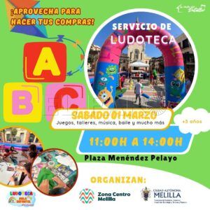 Ludoteca 1 marzojpeg Zona Centro organiza este sábado una jornada de diversión y premios