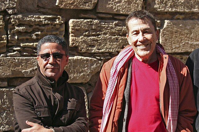 Mustafa Arruf junto al escritor Sánchez Dragó