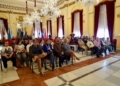 WhatsApp Image 2025 02 24 at 11.47.55 1 Los alumnos del Erasmus nacional de Lugo y Murcia son recibidos en el Salón Dorado