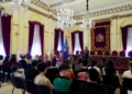 WhatsApp Image 2025 02 24 at 11.47.55 2 Los alumnos del Erasmus nacional de Lugo y Murcia son recibidos en el Salón Dorado