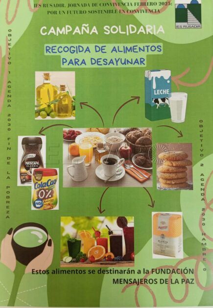 WhatsApp Image 2025 02 24 at 12.47.18 El IES Rusadir colabora con Mensajeros de la Paz en la recogida de alimentos