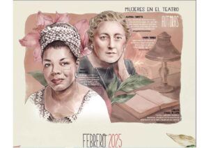 calendario coeducativo sate febrero buena Maya Angelou, Agatha Christie, Marta Torres y Carlota O´Neill, en el calendario coeducativo de SATE-STEs para febrero