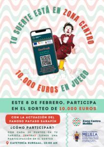 cartel 8 feb zona centro Zona Centro sortea 10.000 euros el próximo sábado