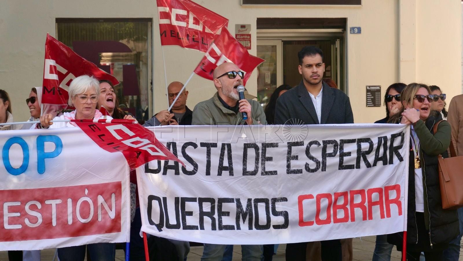 Protesta de los trabajadores de Alvalop