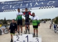 elite masculino Luismi Ruiz y Blanca Bautista, ganadores el VI Memorial Julio César Flores de ciclismo de montaña