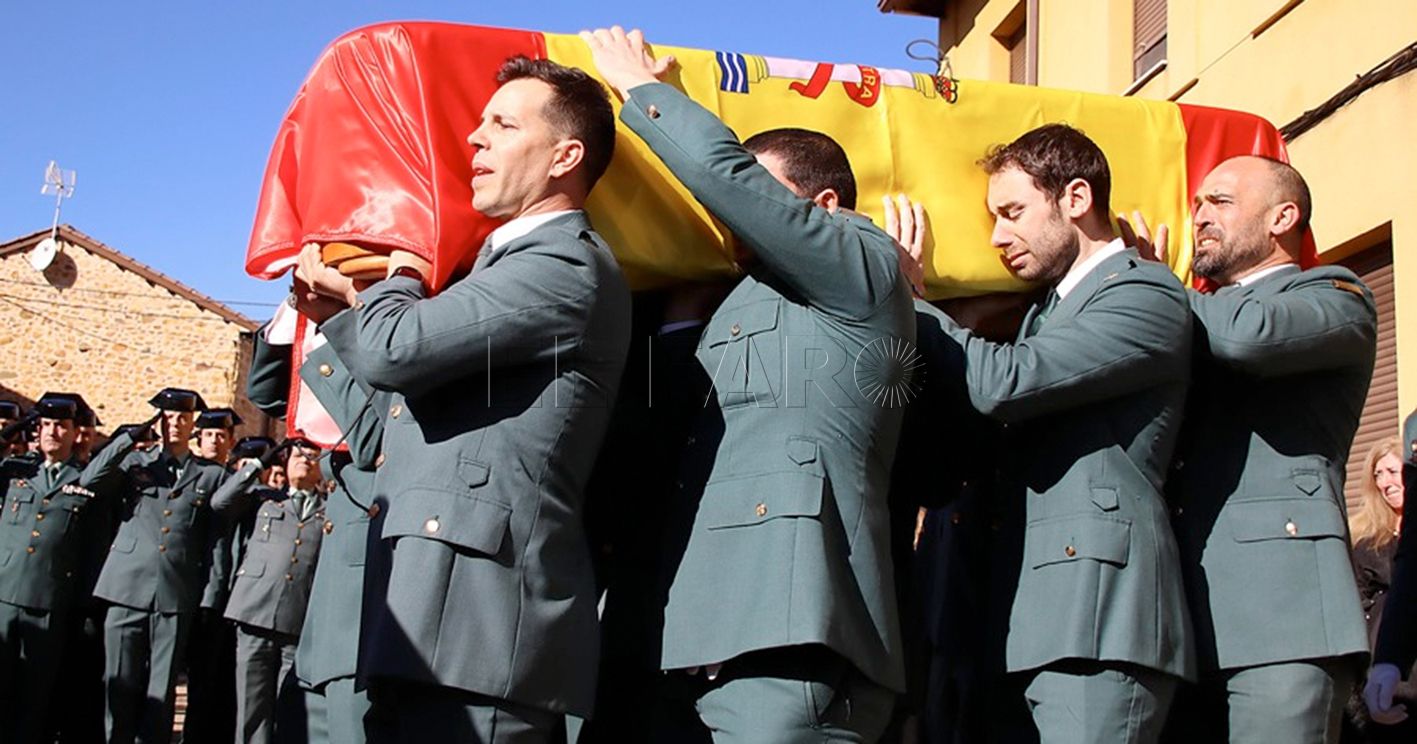 entierro guardia civil barbate en leon recorte La AUGC lamenta que todo sigue igual un año después del asesinato de los guardias civiles en Barbate