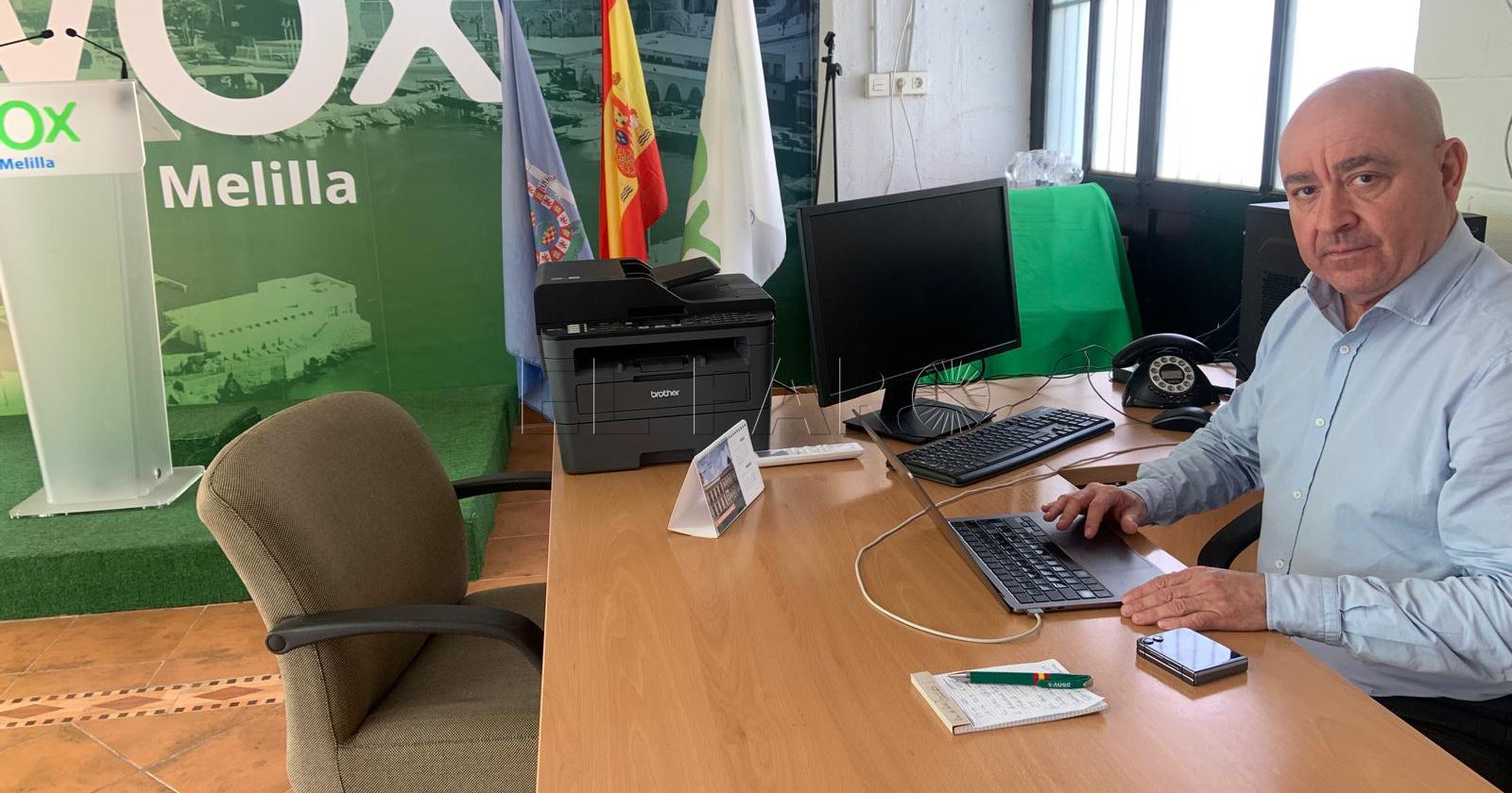 javier diego recorte Diego lamenta que crezcan los ciberdelitos en Melilla y pide medidas urgentes para frenarlos