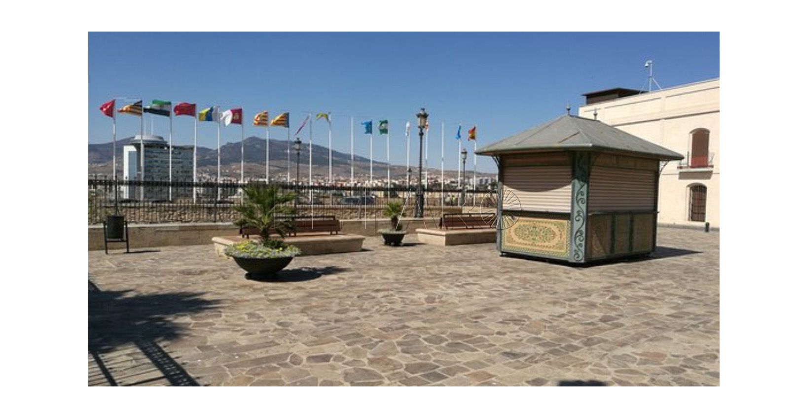 quiosco plaza de estopinan recorte La Ciudad confía en abrir los quioscos de El Pueblo antes de que llegue el calor