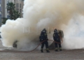 1228c08b bb72 4fc1 9df7 44d00ae694eb Los Bomberos de Melilla muestran su arrojo en una exhibición de rescates