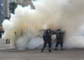 2bfe2e50 4c10 4629 a7fe cdde2535b28e Los Bomberos de Melilla muestran su arrojo en una exhibición de rescates