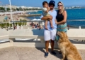Familia Beto y Thais, una pareja de brasileños que vive en un velero en el puerto de Melilla